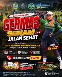 DATANG DAN IKUTI SENAM DAN JALAN SEHAT DALAM RANGKA RASUL/BERSIH DESA HARGOMULYO TAHUN 2026